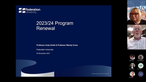 Thumbnail for 2023-24 Program Renewal all staff forum 17 Nov 2021