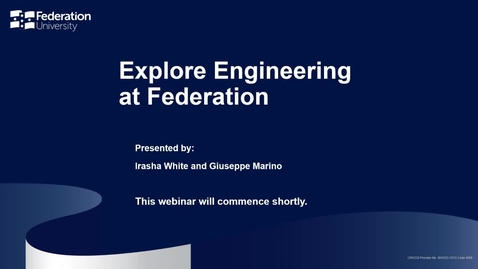 Thumbnail for Explore Engineering at Federation