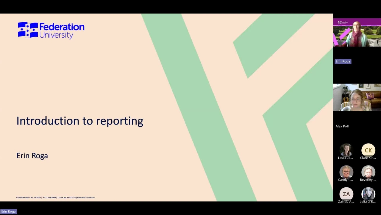 Introduction to reporting the search 