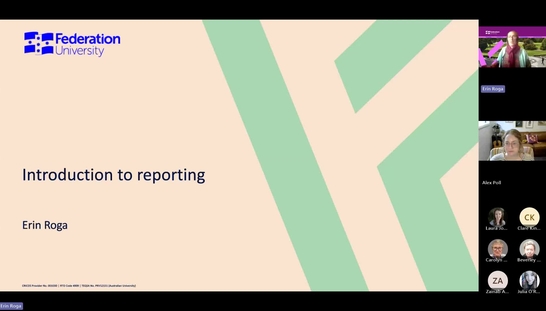 Introduction to reporting the search 
