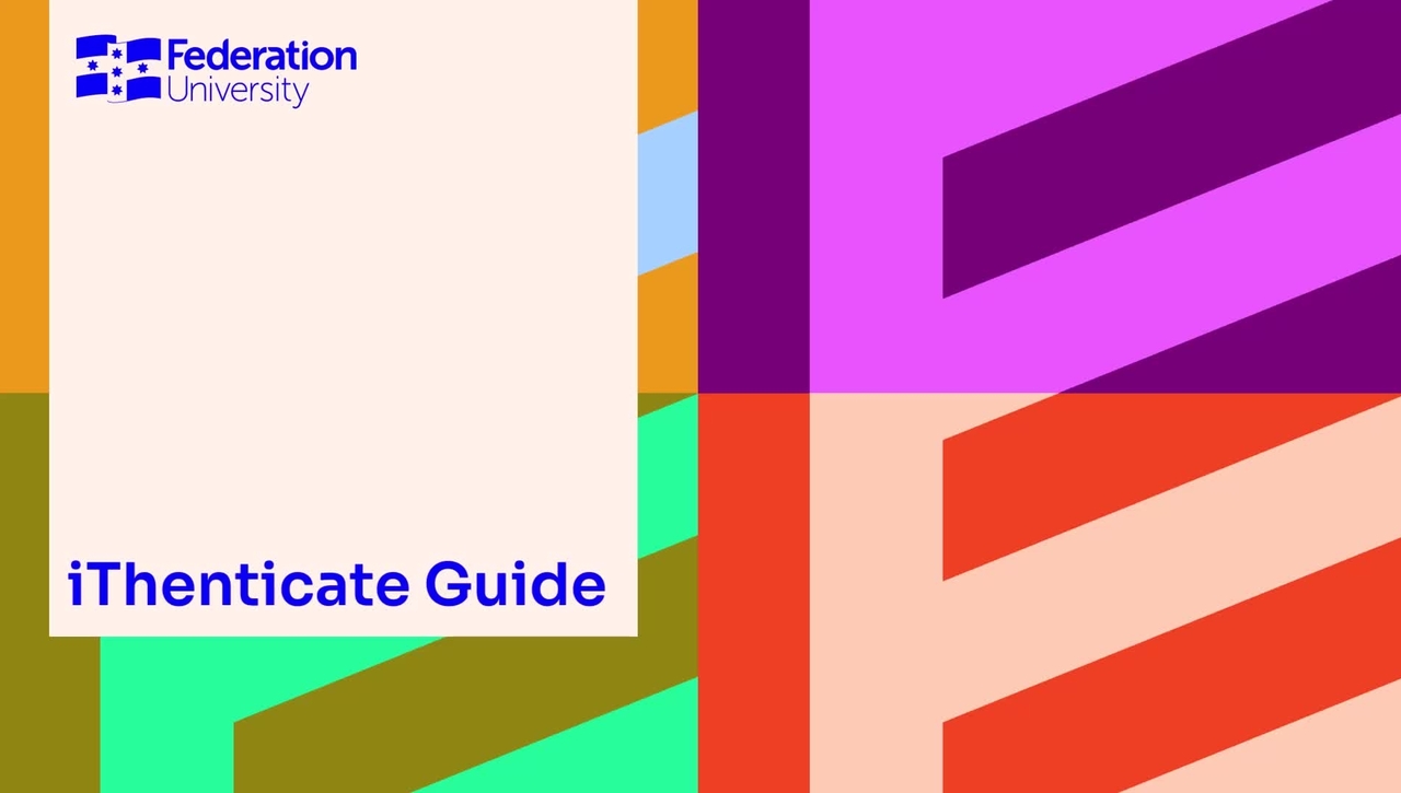 iThenticate user guide 2026 _Fed Uni