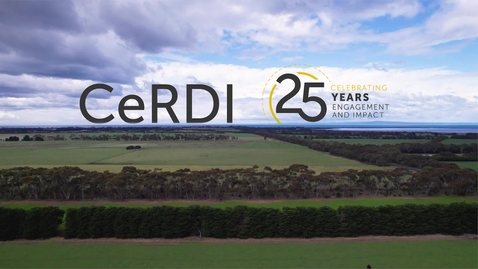 Thumbnail for entry CeRDI : Centre for eResearch and Digital Innovation, 25 years of innovative thinking and partnerships