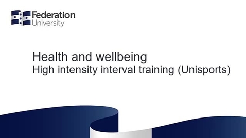 Thumbnail for Health and wellbeing - HIIT