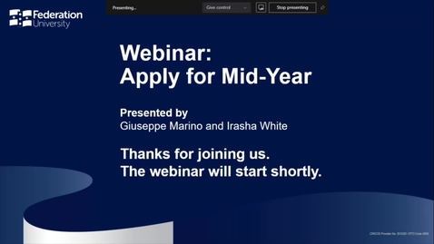 Thumbnail for Apply for mid-year