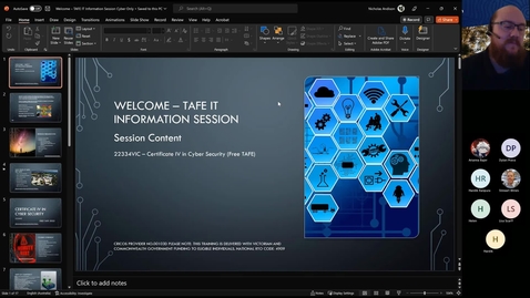 Thumbnail for Certificate IV Cyber Security Info Session (3_11_22)