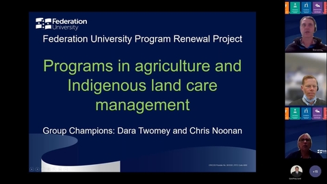 Thumbnail for entry program in agri-business and indigenous land and water care partnerships credentialing 15 Nov