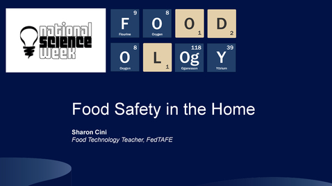 Thumbnail for entry FOODOLOgY Food Safety in the Home