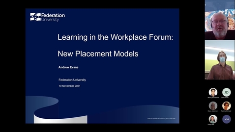 Thumbnail for Learning in the Workplace 10 Nov 2021