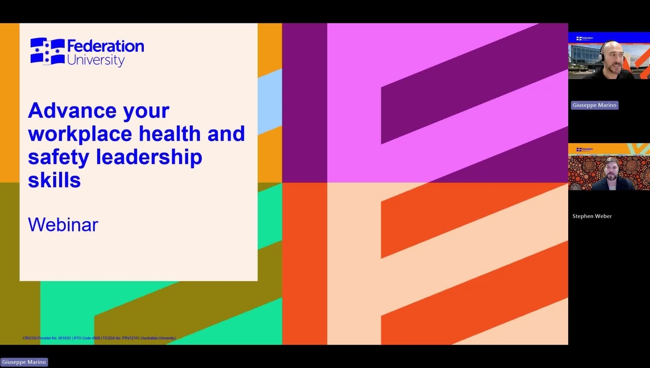 Advance your workplace health and safety leadership skills