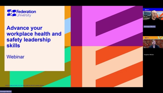 Advance your workplace health and safety leadership skills