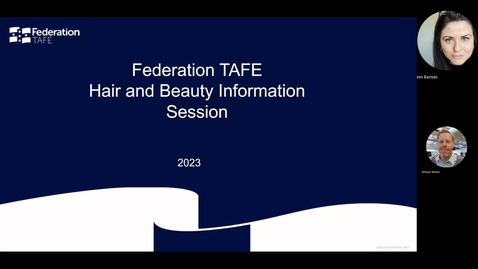 Thumbnail for entry Hair and Beauty Information session 14/12/22
