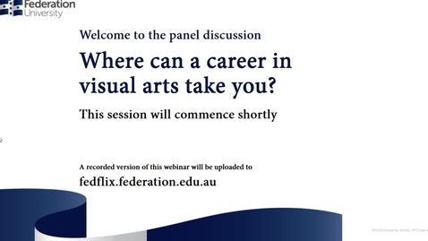 Thumbnail for Panel: Where can a career in visual arts take you?