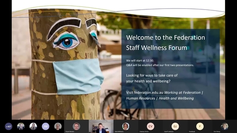 Thumbnail for entry Federation Staff Wellness Forum