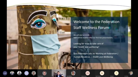 Thumbnail for Federation Staff Wellness Forum