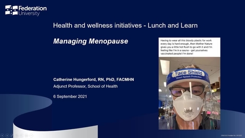 Thumbnail for entry Managing the psychosocial symptoms of menopause at work