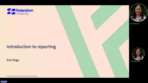 Thumbnail for Introduction to reporting the search