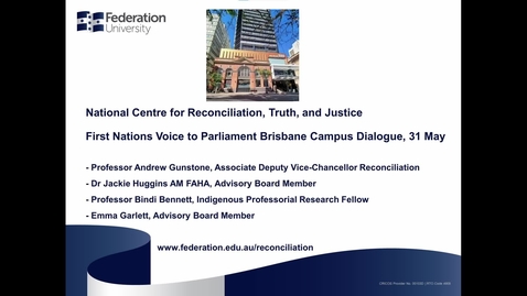 Thumbnail for entry Voice to Parliament Dialogue - Brisbane