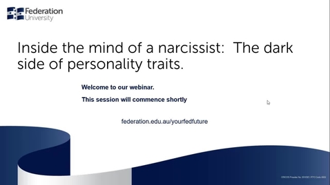 Thumbnail for entry Inside the mind of a narcissist: The dark side of personality traits