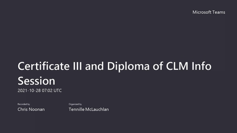 Thumbnail for Study a Certificate III and Diploma of Conservation and Land Management Webinar