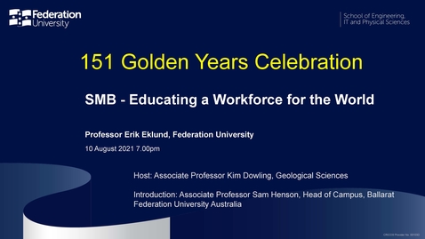 Thumbnail for entry 151 Golden Years Celebration - SMB - Educating a Workforce for the World