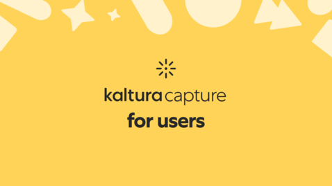 Thumbnail for How to set the recording options in Kaltura Capture