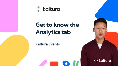 Thumbnail for Analytics tab of Kaltura Events