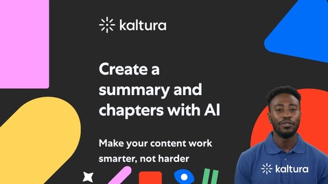 Thumbnail for Create a summary and chapters with AI