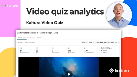 Thumbnail for Video quiz analytics