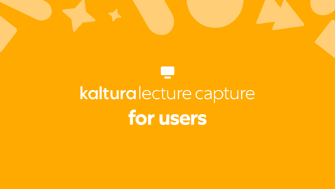 Thumbnail for How to View Your Scheduled Recording in Kaltura Classroom Recorder
