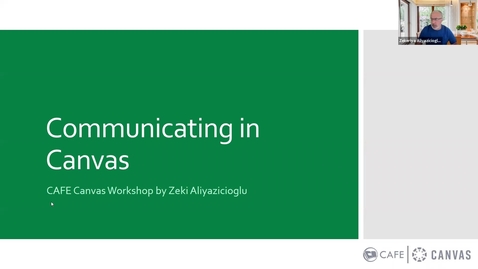 Thumbnail for Canvas Champion Workshops: Communicating in Canvas by Zeki Aliyazicioglu
