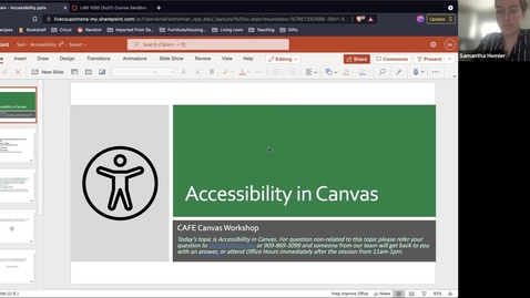 Thumbnail for entry Canvas Champion Workshop Series: Accessibility in Canvas by Samantha Homier