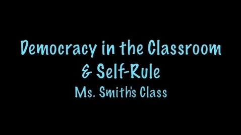 Thumbnail for entry Kristen Smith Democracy in the Classroom 2011