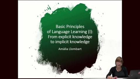 Thumbnail for entry SPN 1120 - (3) Basic Principles of Language Learning - Implicit to Explicit Knowledge