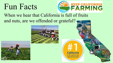 Thumbnail for entry Geo 3510 Agriculture Fun Facts lecture - online