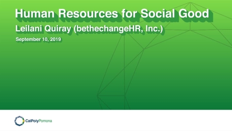 Thumbnail for CPP Speaker Series: Leilani Quiray