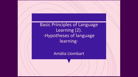 Thumbnail for EDU5205 - Hypotheses of Language Learning