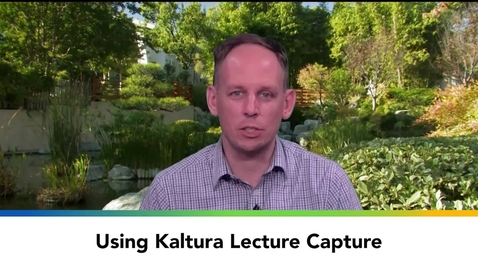 Thumbnail for entry Using Kaltura Lecture Capture