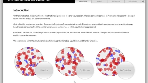 Thumbnail for entry CHM3010 - Equilibrium Sim Directions