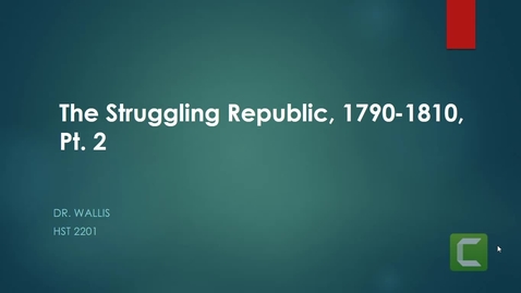 Thumbnail for entry The Struggling Republic pt2