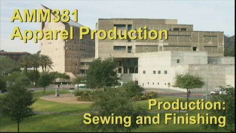 Thumbnail for Production Sewing And Finishing