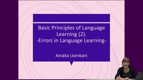 Thumbnail for SPN 1120 - (6) Basic Principles of Language Learning -  Errors in Language Learning