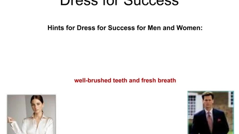 Thumbnail for entry Dress for Success women