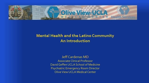 Thumbnail for Demystifying Mental Health in Latina/o Communities / Moderated by Dr. Alvaro Huerta