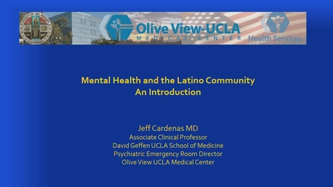 Thumbnail for entry Demystifying Mental Health in Latina/o Communities / Moderated by Dr. Alvaro Huerta