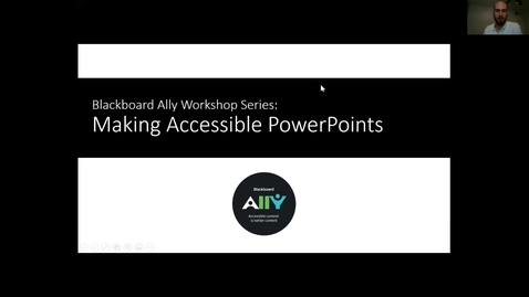 Thumbnail for entry  Blackboard Ally: Making Accessible PowerPoints