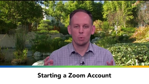 Thumbnail for Starting a Zoom Account