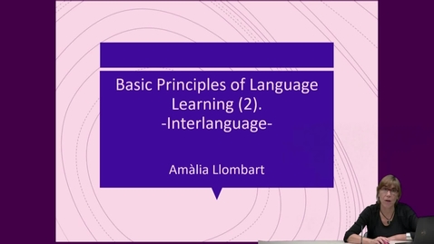 Thumbnail for entry SPN 1120 - (5) Basic Principles of Language Learning - Interlanguage