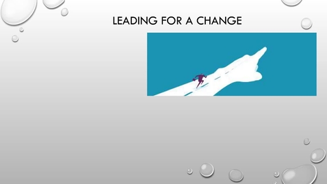 Thumbnail for entry Leading Strategies Section 2 Leading for a change-Perseverance