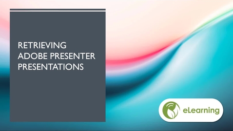 Thumbnail for Move Adobe Presenter Presentations