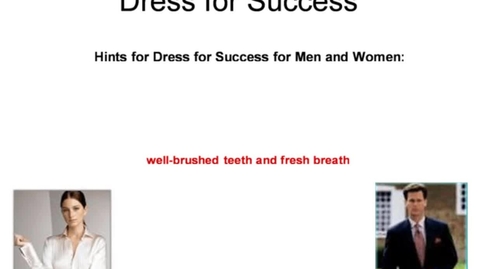 Thumbnail for entry Dress for Success men